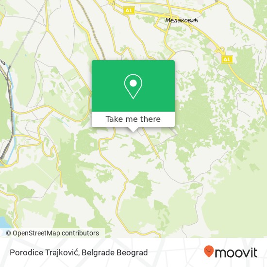 Porodice Trajković mapa