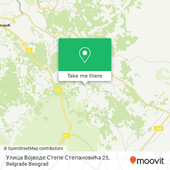 Улица Војводе Степе Степановића 25 mapa