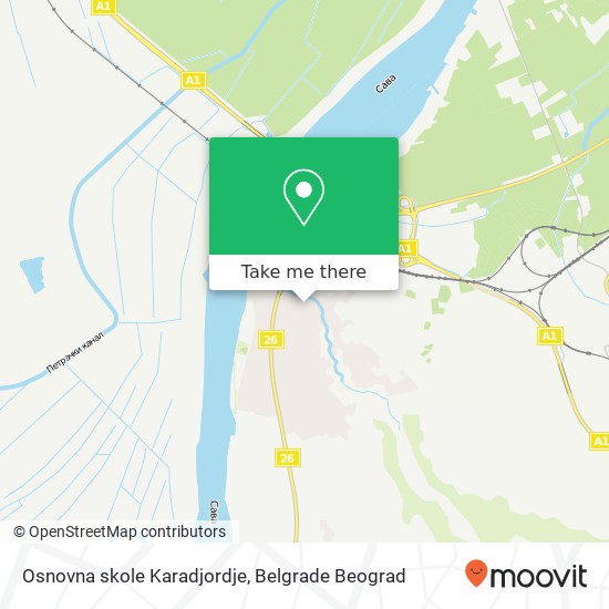 Osnovna skole Karadjordje mapa