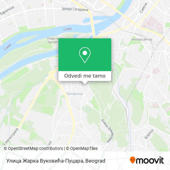 Улица Жарка Вуковића-Пуцара mapa
