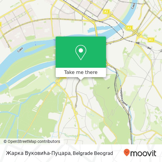 Жарка Вуковића-Пуцара mapa