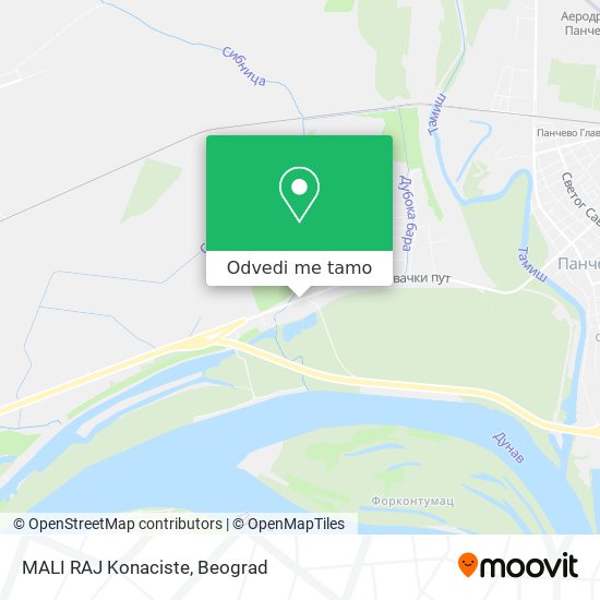 MALI RAJ Konaciste mapa