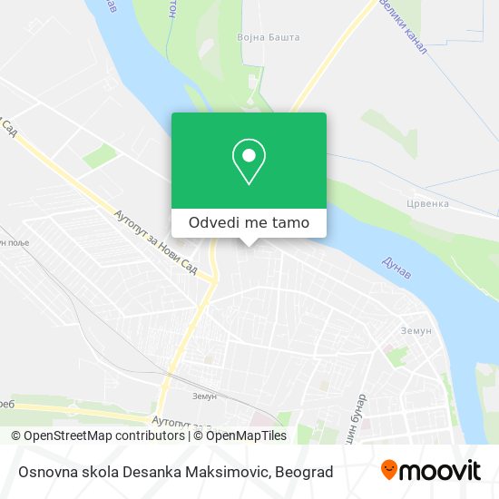 Osnovna skola Desanka Maksimovic mapa