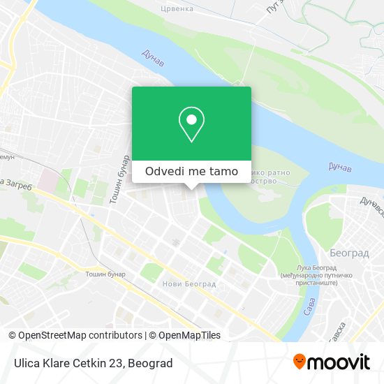 Ulica Klare Cetkin 23 mapa