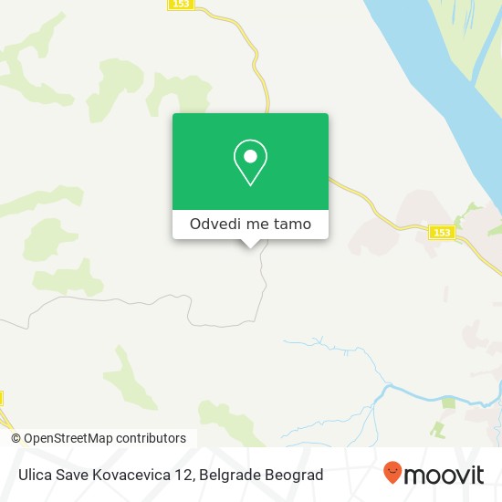 Ulica Save Kovacevica 12 mapa