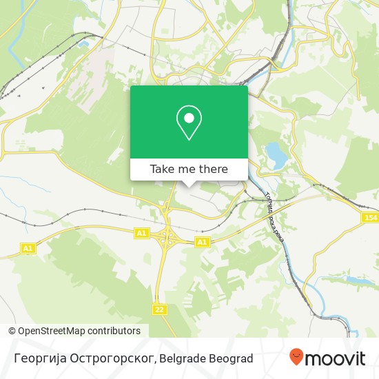 Георгија Острогорског mapa