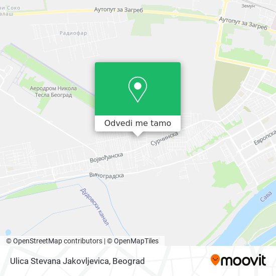 Ulica Stevana Jakovljevica mapa