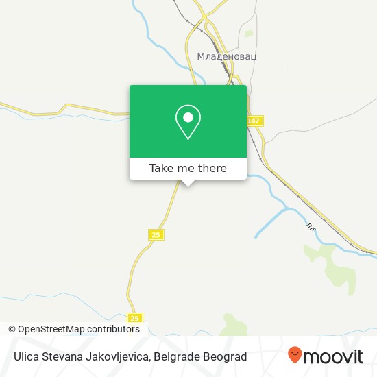 Ulica Stevana Jakovljevica mapa