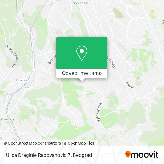 Ulica Draginje Radovanovic 7 mapa