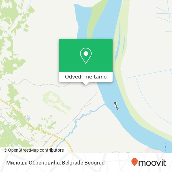 Милоша Обреновића mapa