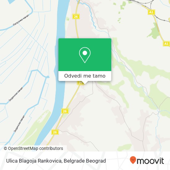 Ulica Blagoja Rankovica mapa