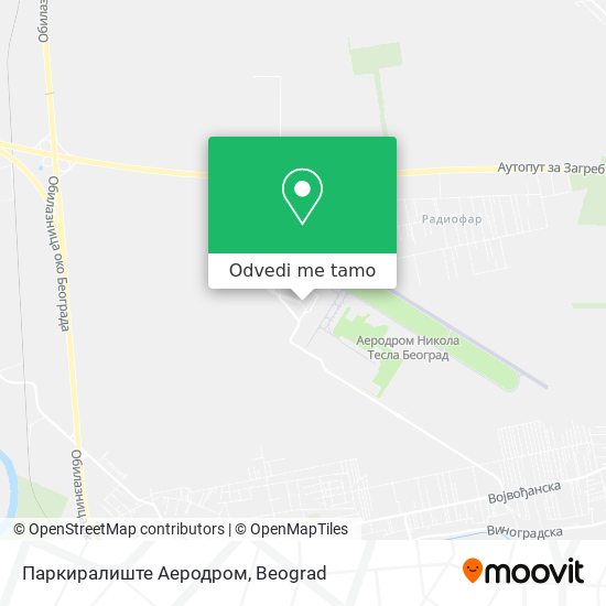 Паркиралиште Аеродром mapa