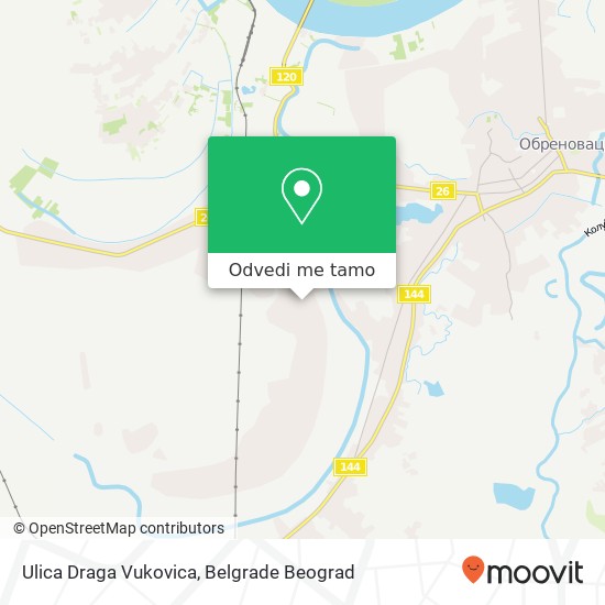Ulica Draga Vukovica mapa