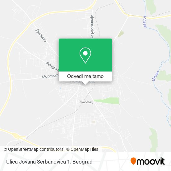 Ulica Jovana Serbanovica 1 mapa