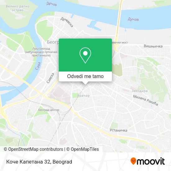 Коче Капетана 32 mapa