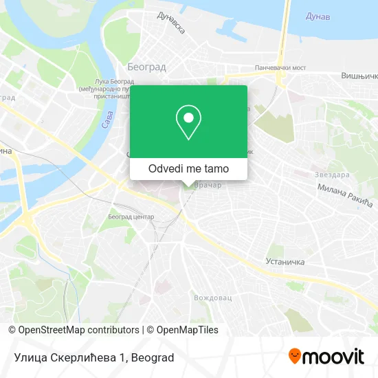 Улица Скерлићева 1 mapa