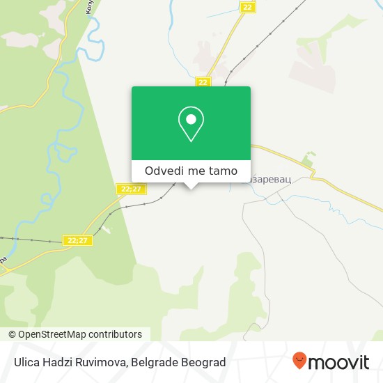 Ulica Hadzi Ruvimova mapa