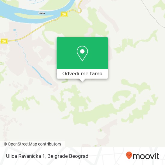 Ulica Ravanicka 1 mapa