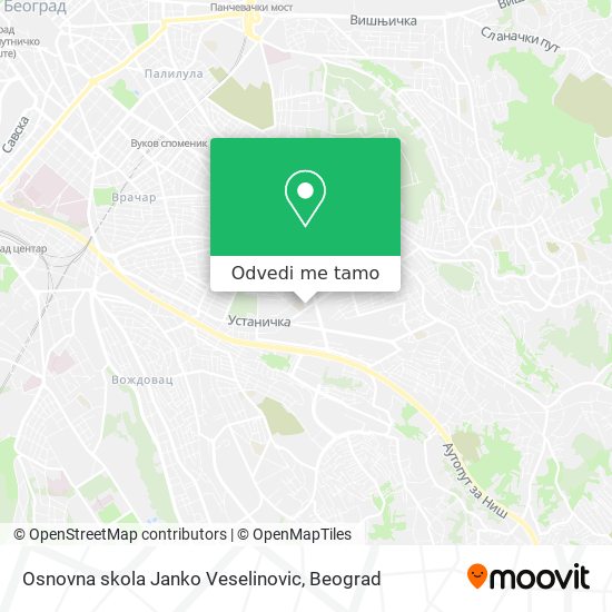 Osnovna skola Janko Veselinovic mapa