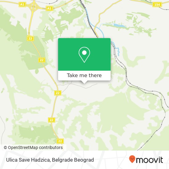 Ulica Save Hadzica mapa