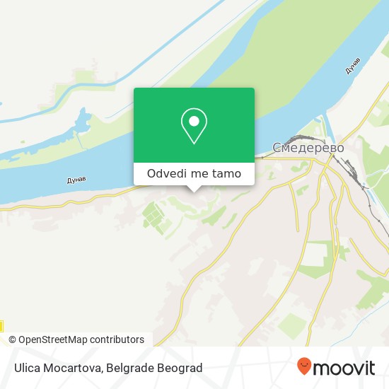 Ulica Mocartova mapa