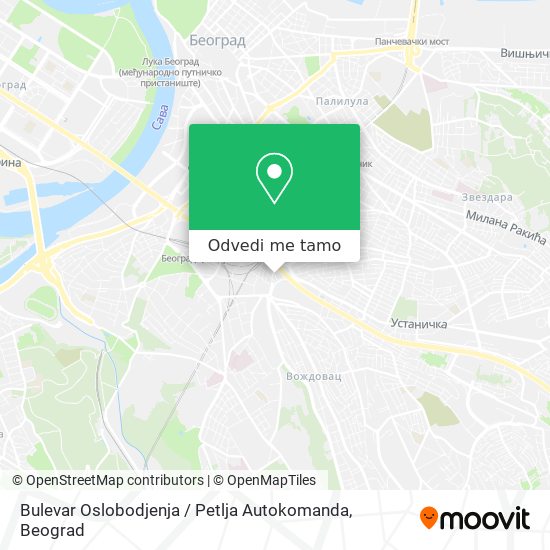 Bulevar Oslobodjenja / Petlja Autokomanda mapa