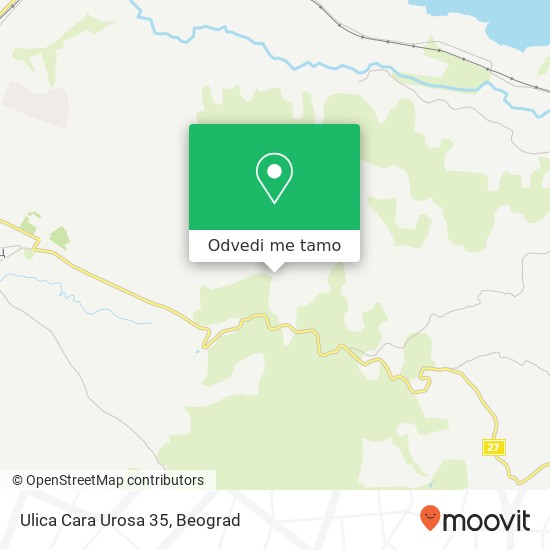 Ulica Cara Urosa 35 mapa