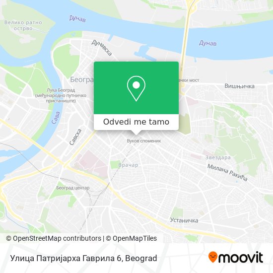 Улица Патријарха Гаврила 6 mapa