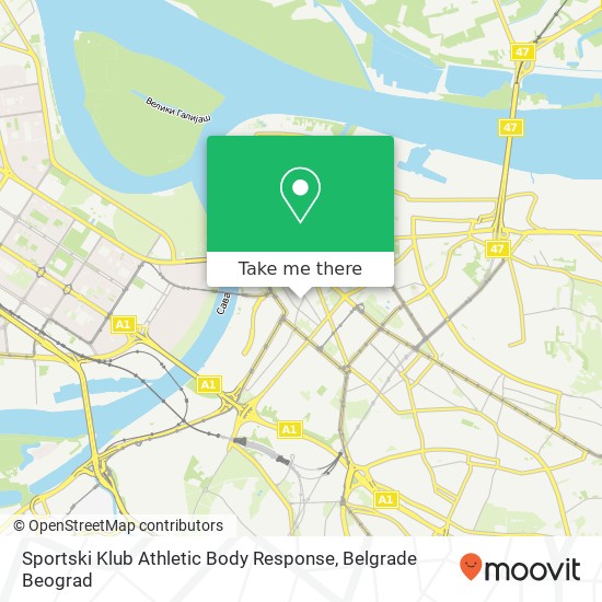 Sportski Klub Athletic Body Response mapa