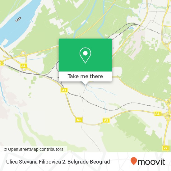 Ulica Stevana Filipovica 2 mapa