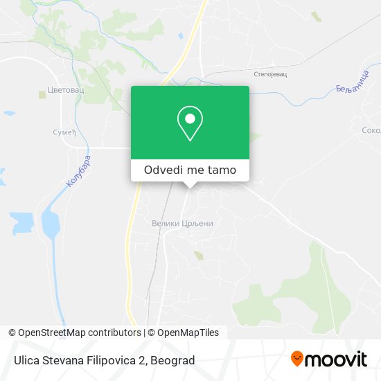 Ulica Stevana Filipovica 2 mapa