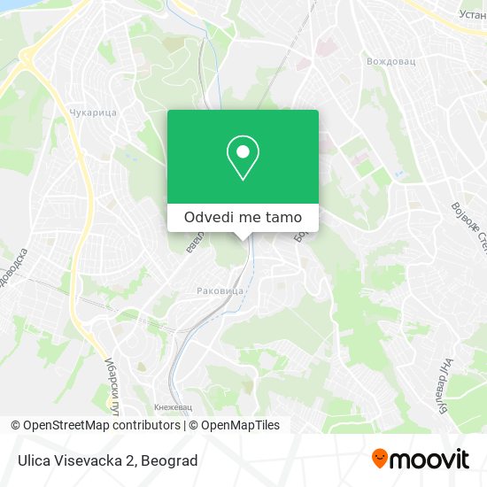 Ulica Visevacka 2 mapa