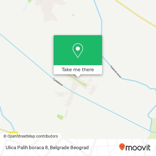 Ulica Palih boraca 8 mapa