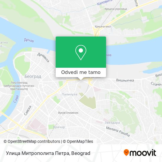 Улица Митрополита Петра mapa
