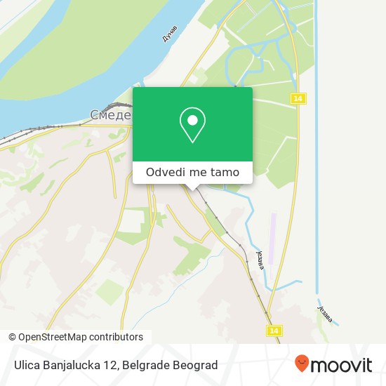 Ulica Banjalucka 12 mapa