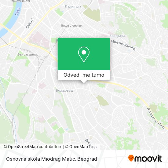 Osnovna skola Miodrag Matic mapa