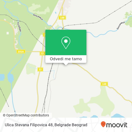 Ulica Stevana Filipovica 48 mapa