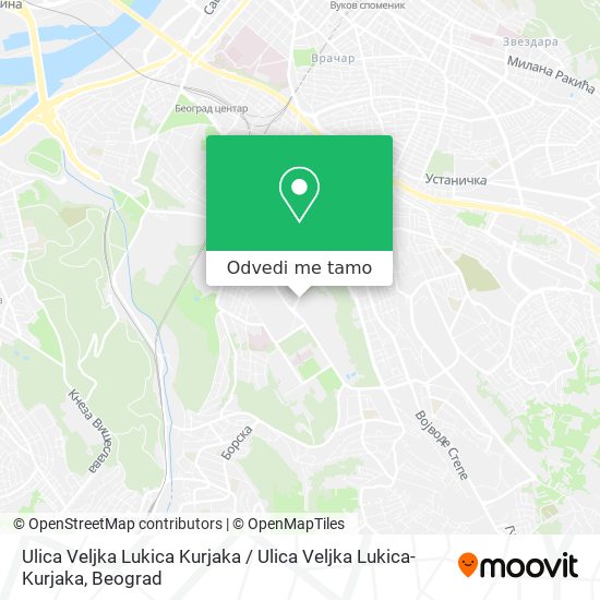 Ulica Veljka Lukica Kurjaka / Ulica Veljka Lukica-Kurjaka mapa