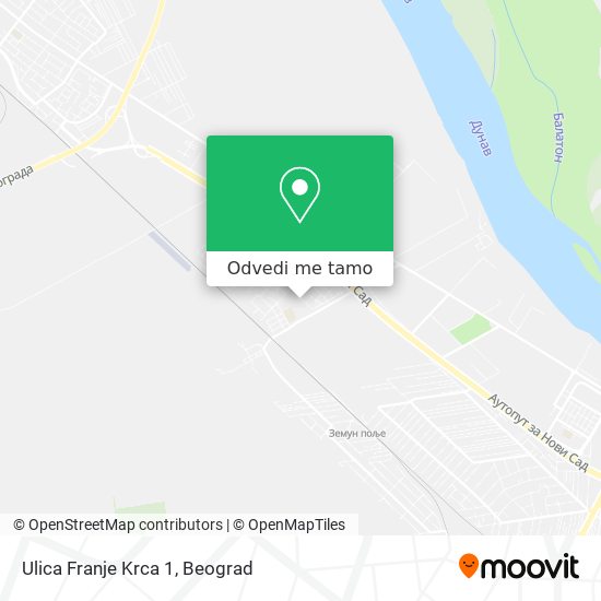 Ulica Franje Krca 1 mapa