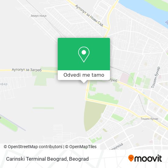 Carinski Terminal Beograd mapa