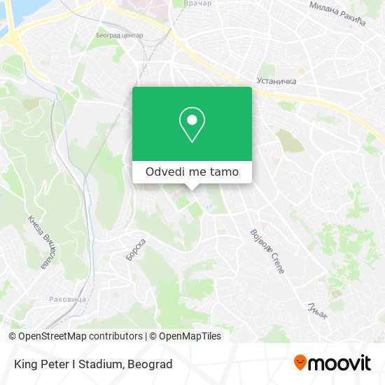 King Peter I Stadium mapa