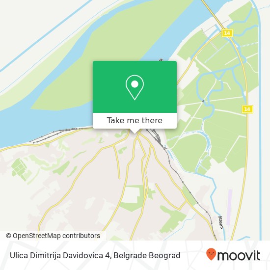 Ulica Dimitrija Davidovica 4 mapa