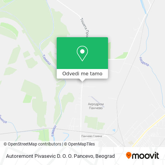 Autoremont Pivasevic D. O. O. Pancevo mapa