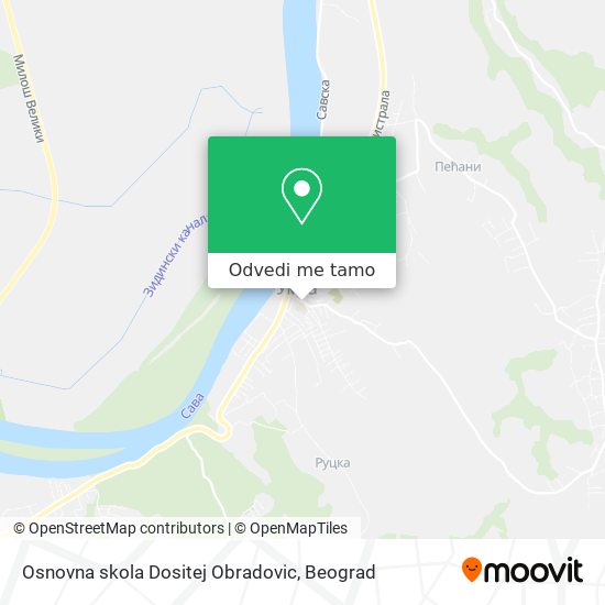 Osnovna skola Dositej Obradovic mapa