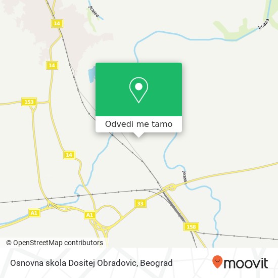 Osnovna skola Dositej Obradovic mapa