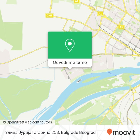Улица Јурија Гагарина 253 mapa