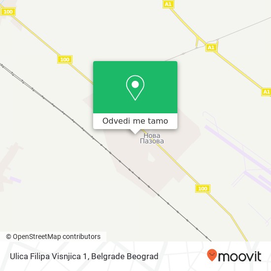 Ulica Filipa Visnjica 1 mapa