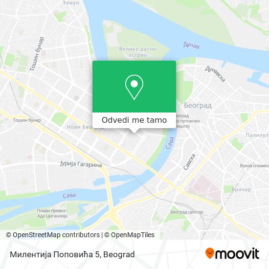 Милентија Поповића 5 mapa