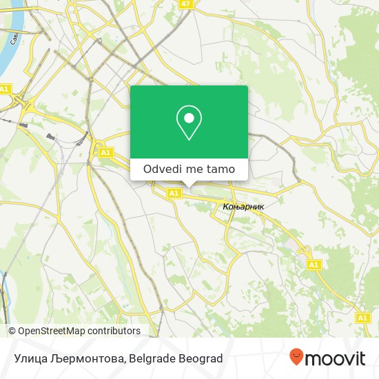 Улица Љермонтова mapa