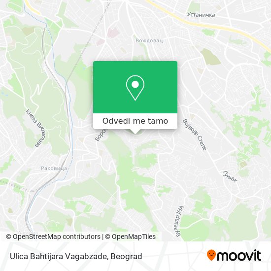 Ulica Bahtijara Vagabzade mapa